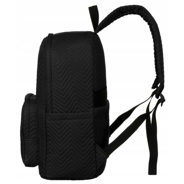 Városi hátizsák légáteresztő hátrésszel Fekete színben