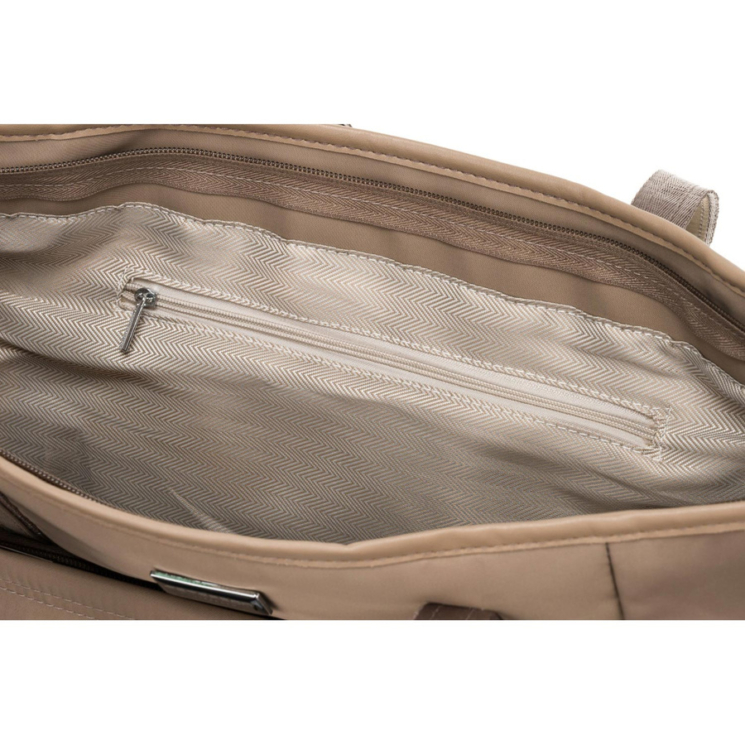 Stílusos női válltáska bézs színben Nagy méretben