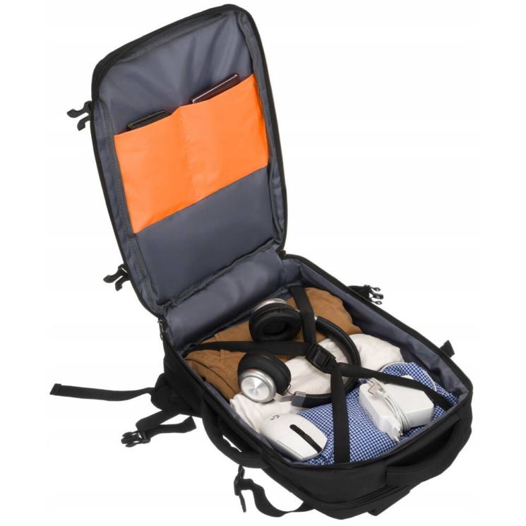 Peterson 3- Funkciós Vízálló Utazó Hátizsák Fekete Színben