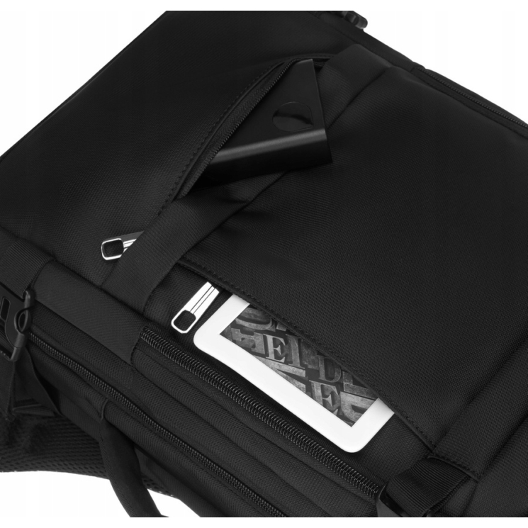 Peterson 3- Funkciós Vízálló Utazó Hátizsák Fekete Színben