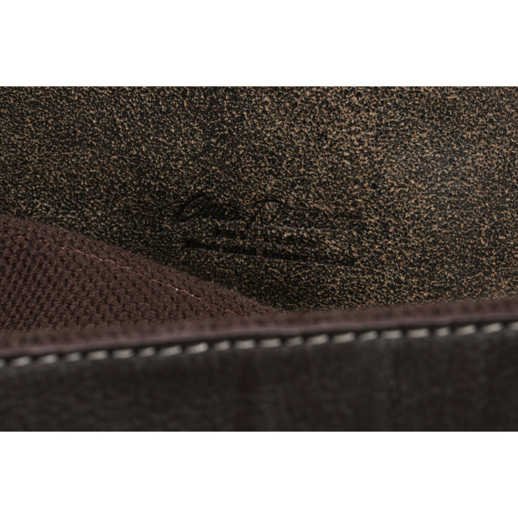 Valódi bőr üzleti táska laptoptartóval fekete színben