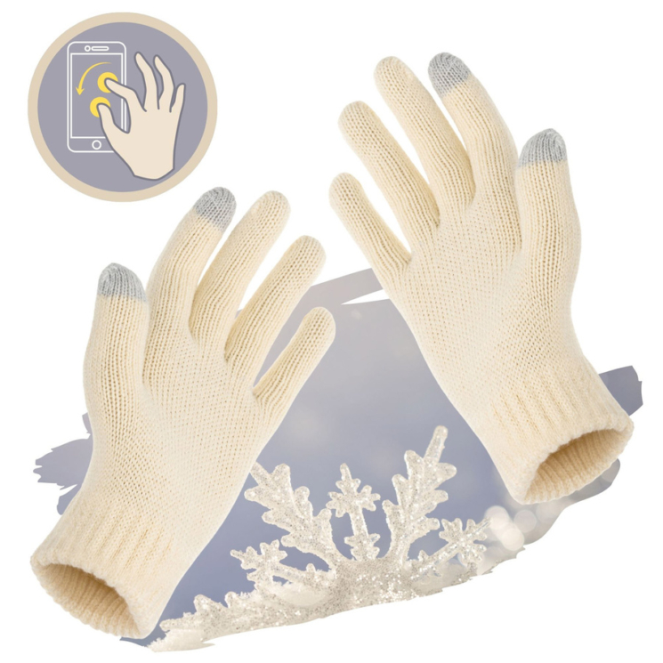 Téli szett pomponos sapkával, kesztyűvel és sállal - Peterson