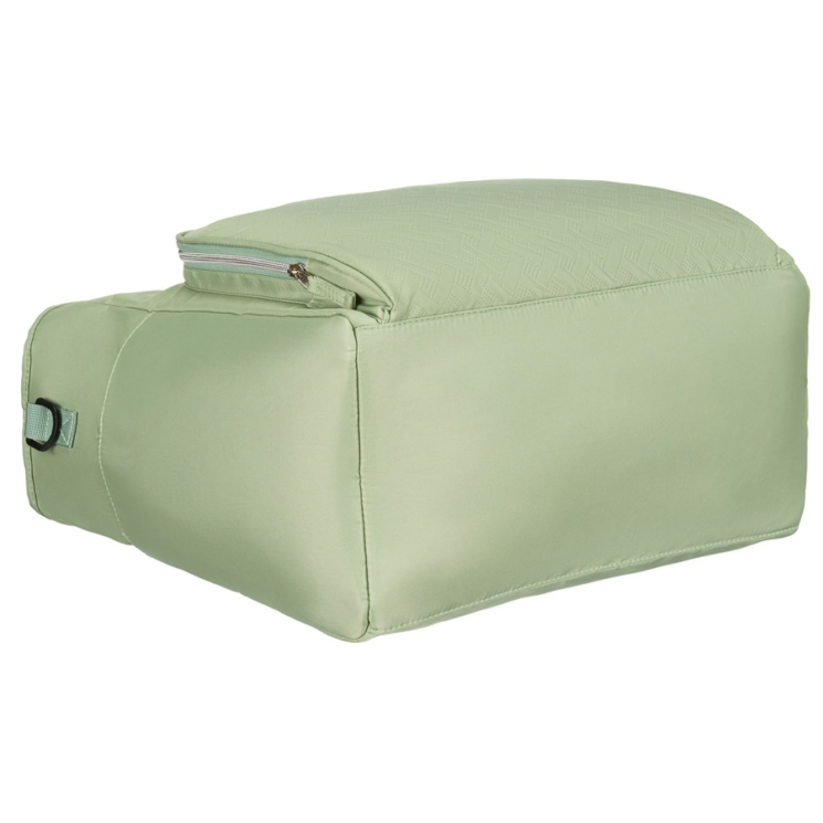 Praktikus zöld színű utazótáska bőröndtartóval Wizzair kézipoggyász méretben