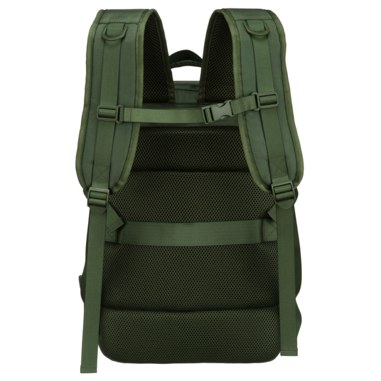 Peterson extrabővíthető zöld színű hátizsák kézipoggyász méretben 40 x 30 x 20 cm