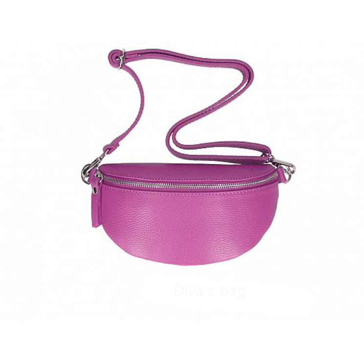 Valódi bőr női övtáska fukszia színben TR213 Fuchsia