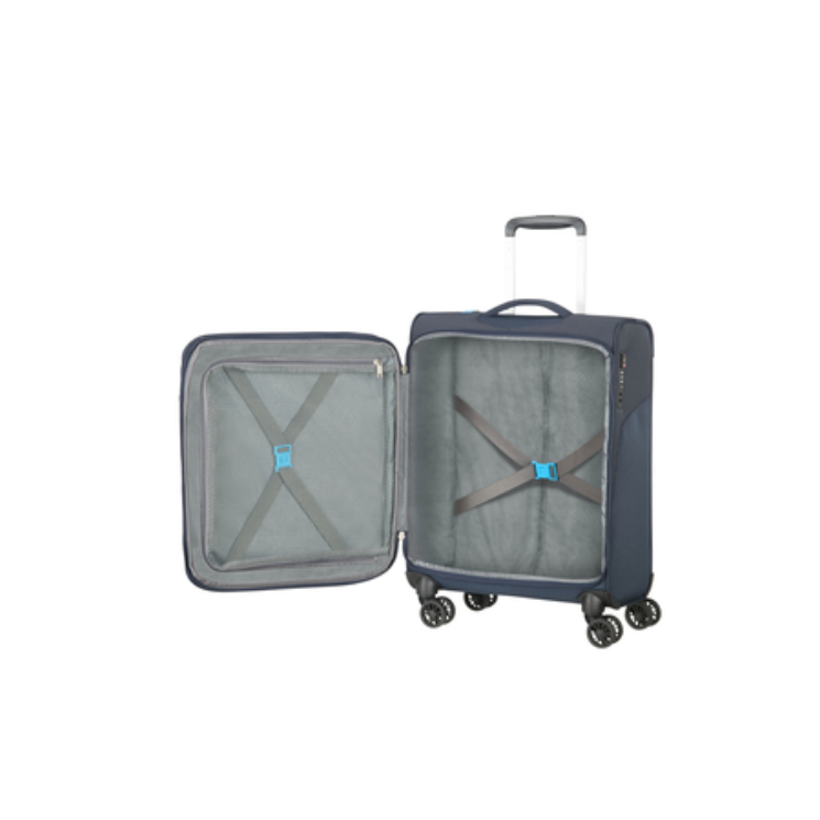 American Tourister Summerfunk Bővíthető Spinner Kabinbőrönd 55 cm Navy