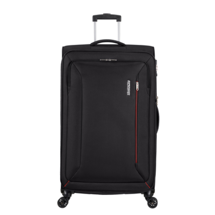 American Tourister Hyperspeed Spinner Bőrönd 80cm JetBlack 3 év garancia
