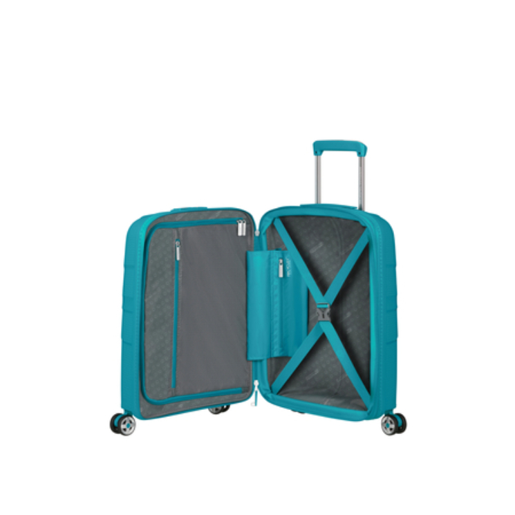 American Tourister Starvibe Spinner Kabinbőrönd 55cm Világoskék 3 év garancia