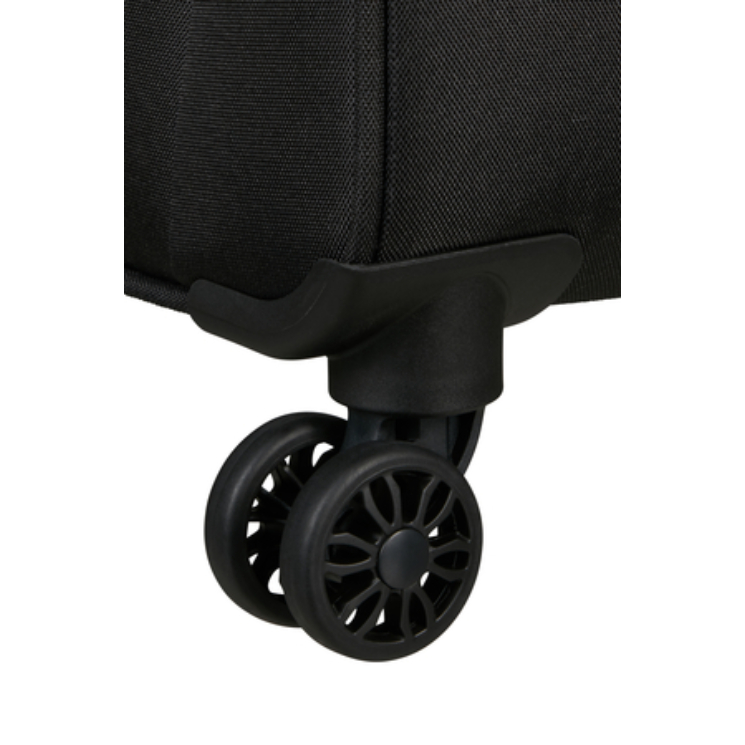 American Tourister Pulsonic Spinner Bővíthető Kabinbőrönd 55cm AsphaltBlack