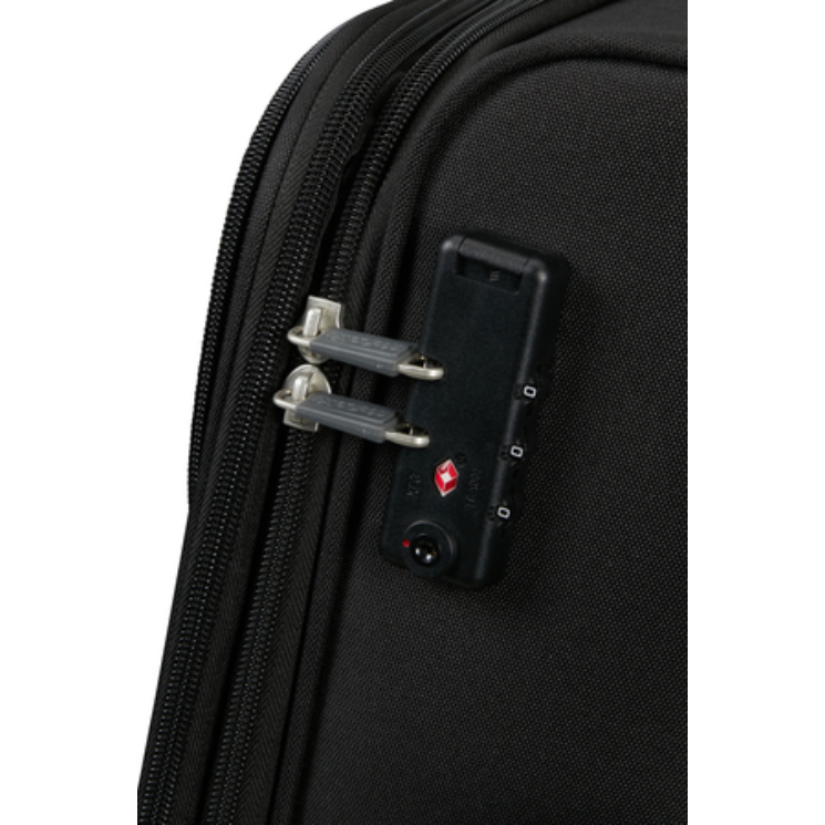 American Tourister Pulsonic Spinner Bővíthető Kabinbőrönd 55cm AsphaltBlack