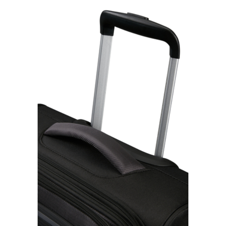 American Tourister Pulsonic Spinner Bővíthető Kabinbőrönd 55cm AsphaltBlack