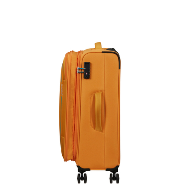 American Tourister Pulsonic Spinner Bőrönd 68cm SunsetYellow