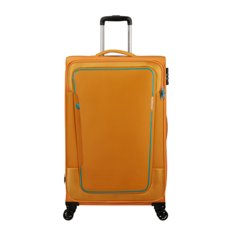 American Tourister Pulsonic Spinner Bőrönd 81cm SunsetYellow
