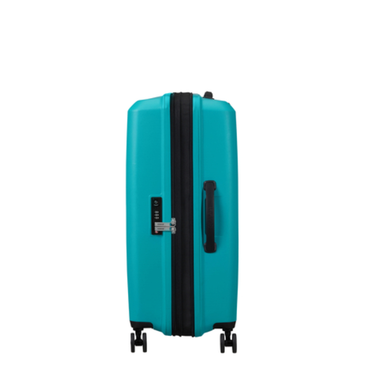 American Tourister Aerostep Spinner Bővíthető Bőrönd 67cm Turquoise 3 év garancia