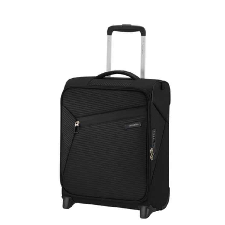 Litebeam Repülőgép ülése alá helyezhető állóbőrőnd 45cm 5 év garancia Fekete