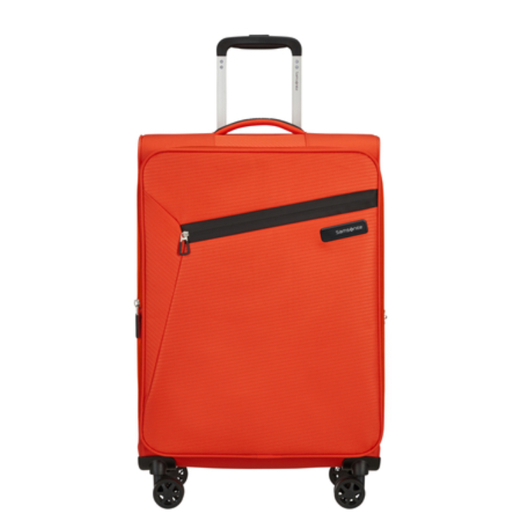 Litebeam Spinner Bővíthető bőrőnd 66 cm 5 év garancia Narancs