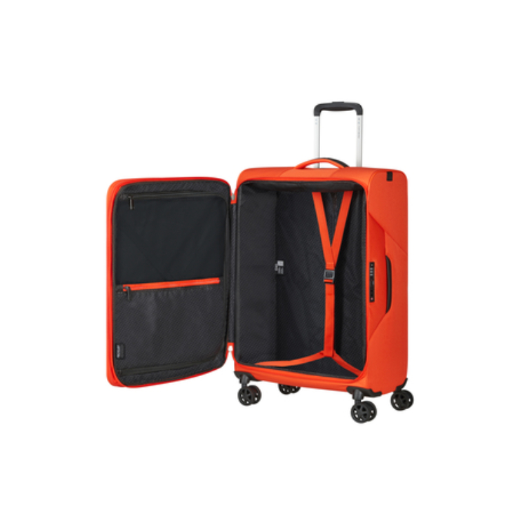 Litebeam Spinner Bővíthető bőrőnd 66 cm 5 év garancia Narancs