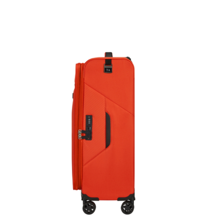 Litebeam Spinner Bővíthető bőrőnd 66 cm 5 év garancia Narancs