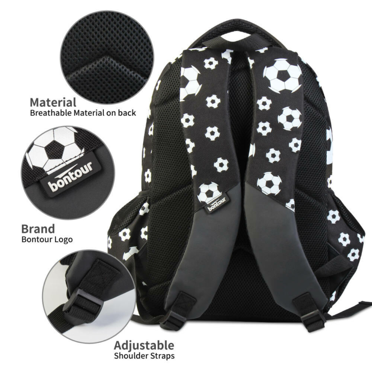 Bontour ergonomikus focis iskolatáska 2109-football