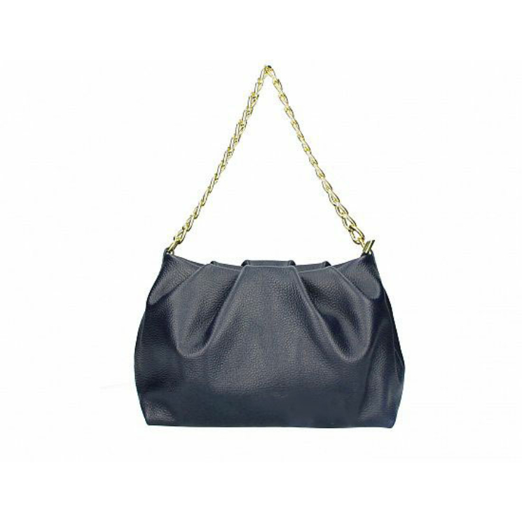 Valódi bőr női láncos táska sötétkék színben S7243 BlueNavy