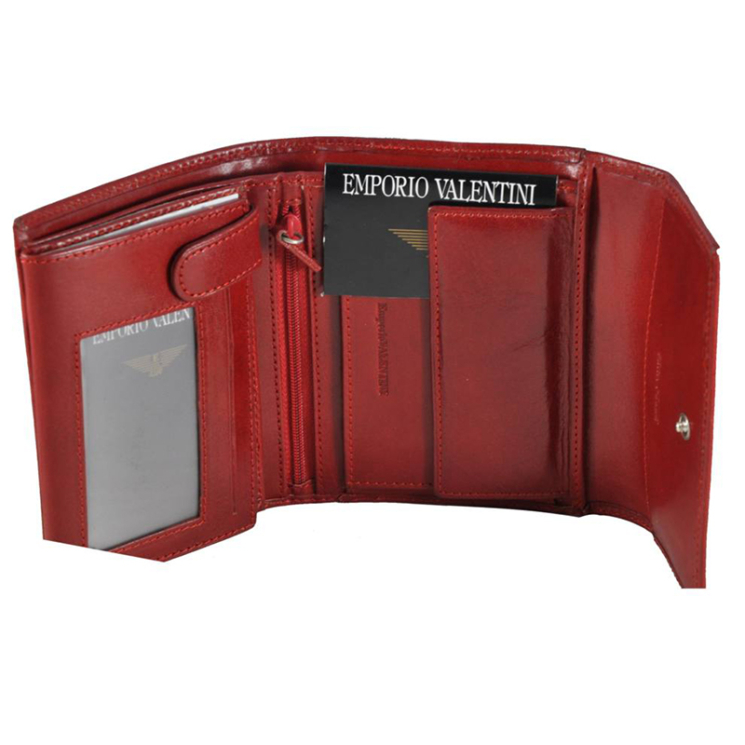 Emporio Valentini bőr női pénztárca fekete színben 5631053 Black