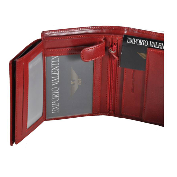 Emporio Valentini bőr női pénztárca fekete színben 5631053 Black