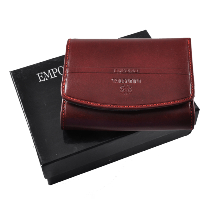 Emporio Valentini bőr női pénztárca piros színben 563586 Red