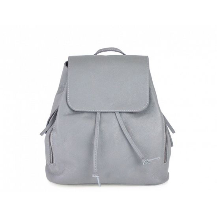 Valódi bőr női hátitáska szürke színben S7068 Grey