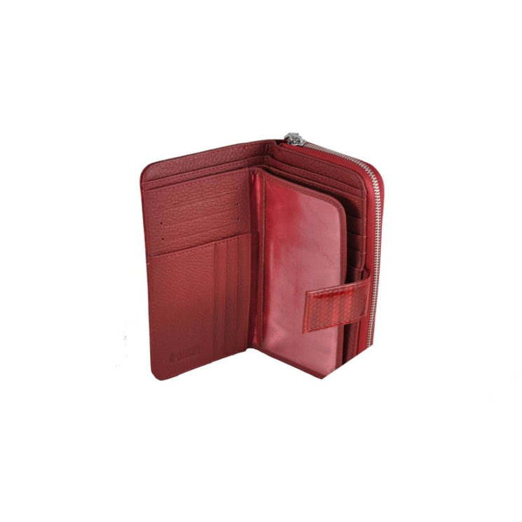 Lakk női bőr pénztárca 4317 Brown