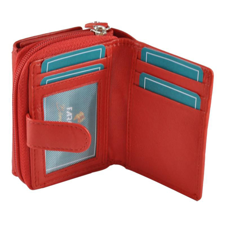 Kis méretű bőr női pénztárca fekete színben RFID védelemmel 64501 Black
