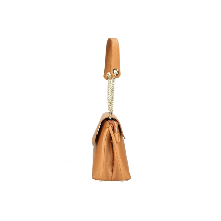 Valódi bőr női kézitáska bézs színben S7203 Beige