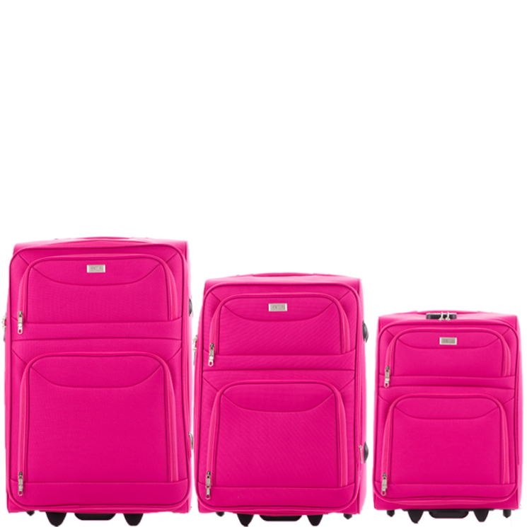  Ormi 3 db-os bőrönd szett 6802 Pink színben