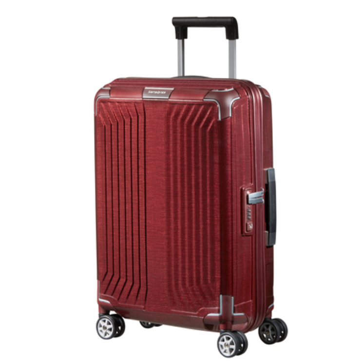 Samsonite Lite-Box Spinner Kabinbőrönd 55 cm DeepRed 10 év garancia