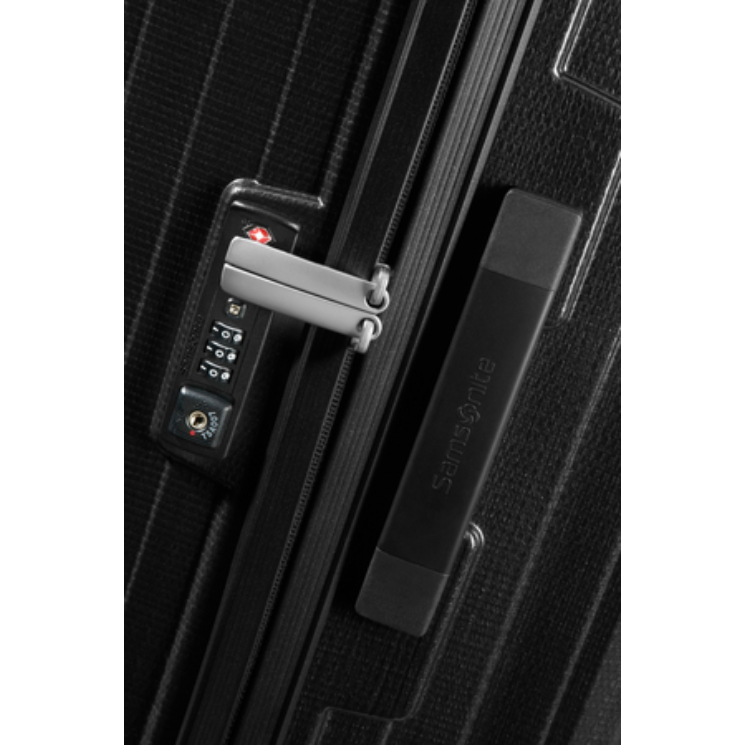 Samsonite Lite-Box Spinner Bőrönd 81 cm Black 10 év garancia