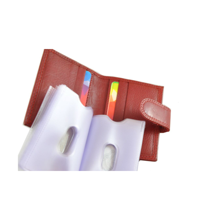 Virágmintás kártyatartó kivehető rekesszel 86672 Piros