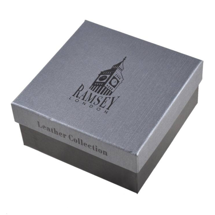 Ramsey London automata Férfi bőr öv fekete színben 130cm