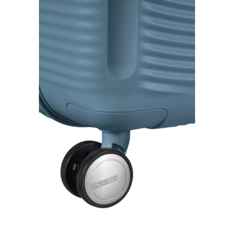 American Tourister Soundbox bővíthető Spinner bőrönd 77 StoneBlue
