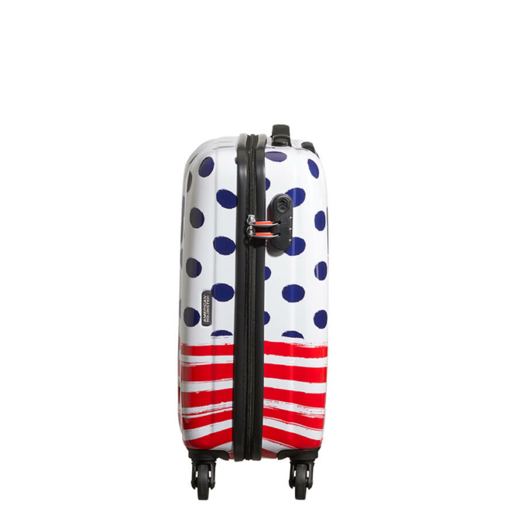 American Tourister Disney Legends Mickey Blue Dots Spinner bőrönd 55 cm-es 