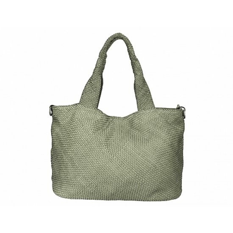 Valódi bőr női válltáska mentazöld színben S7216 GreenMint