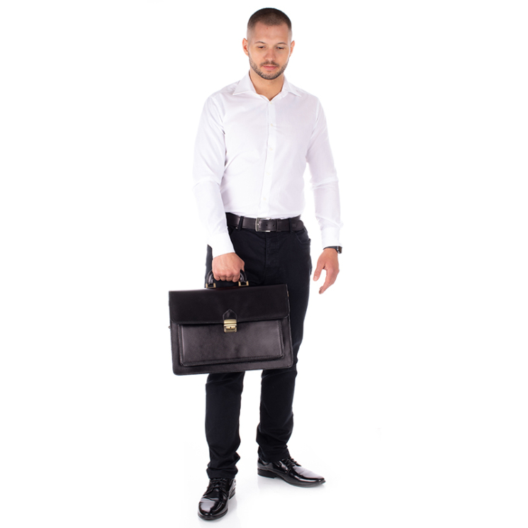  Valódi bőr aktatáska 3 részes 