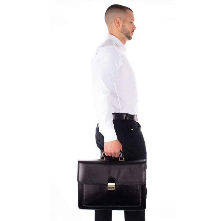  Valódi bőr aktatáska 3 részes 