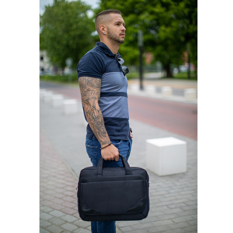 Fekete üzleti táska laptoptartóval bővíthető 9904-black