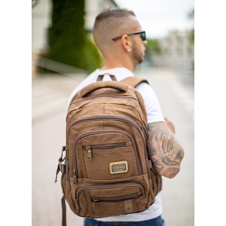 AOKING barna színű hátizsák CTN47363 Brown
