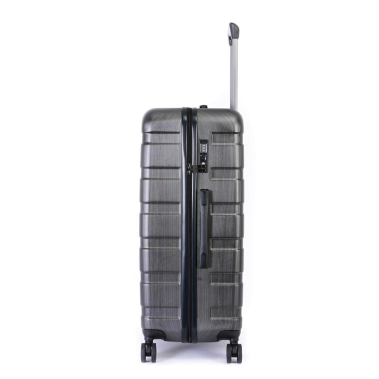 BONTOUR “BRUSHED METAL” NAGY BŐRÖND TSA ZÁR 77CM ANTRACIT SZÜRKE