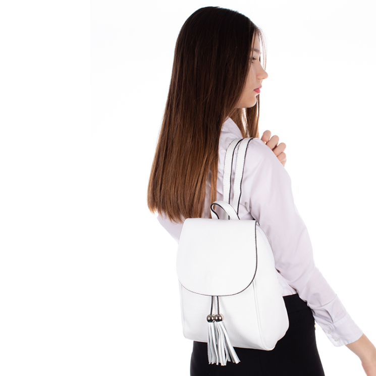Valódi bőr női hátizsák S1288 2 White