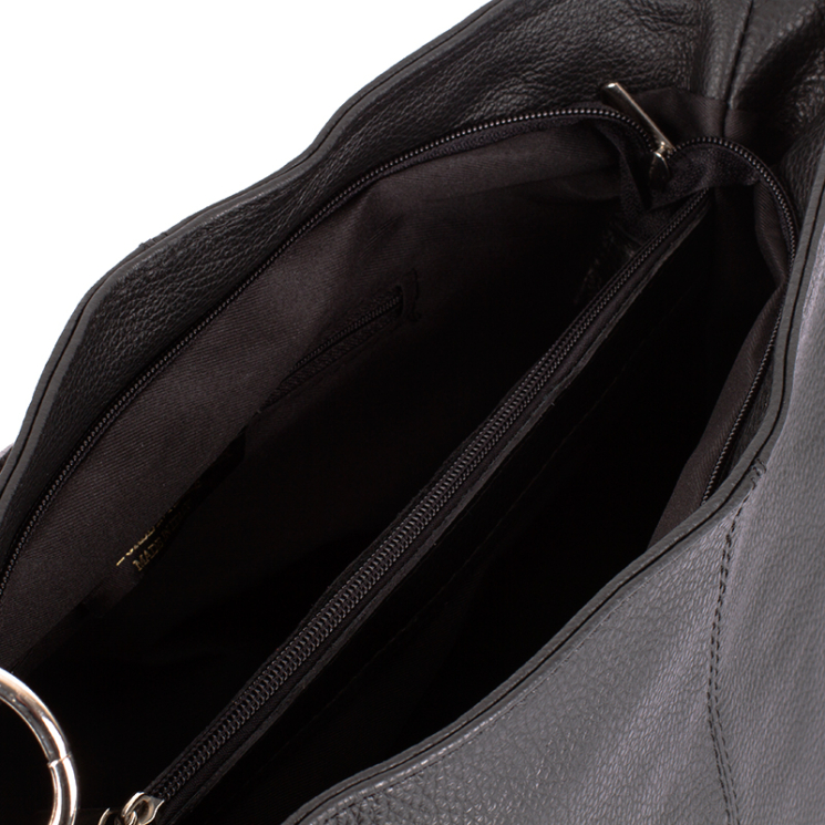 Valódi bőr női táska fekete színben