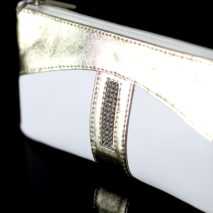 Lewitzky Swarovski köves valódi bőr női pénztárca.
