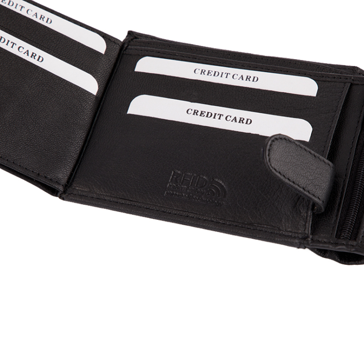 GIULIO valódi bőr férfi pénztárca díszdobozban RFID rendszerrel ( 8 kártyatartó )