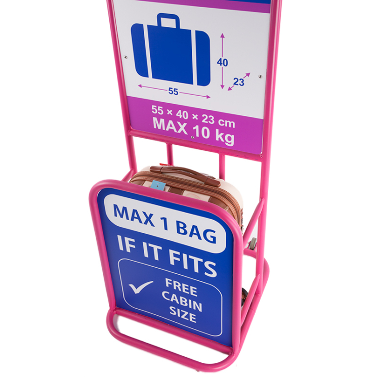 Dielle bőrönd kabin méret WIZZAIR RYANAIR méret 155 piros
