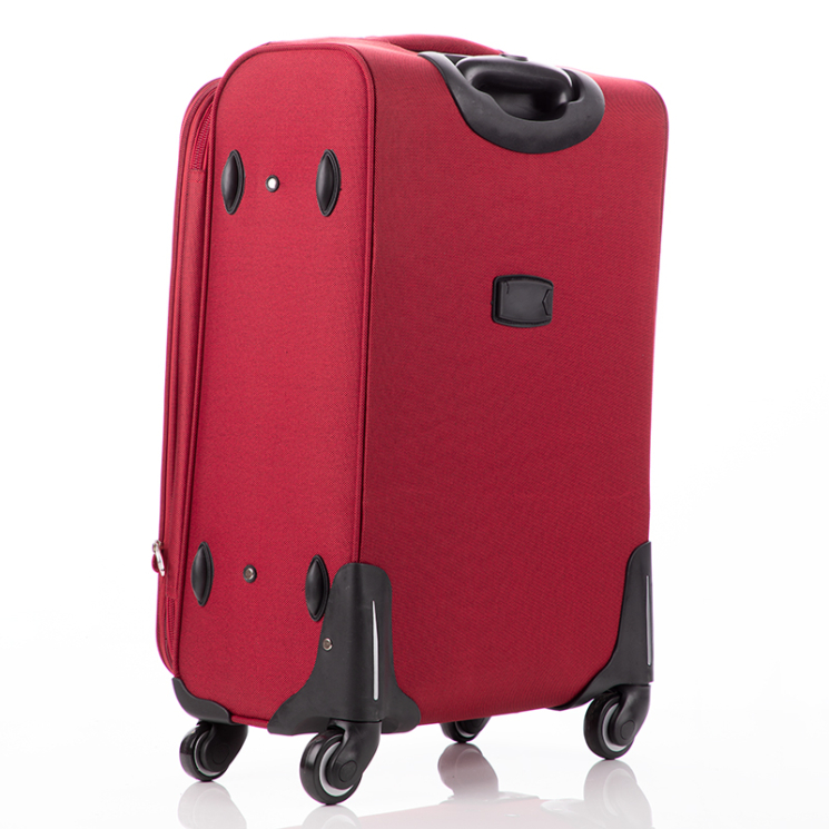 LEONARDO DA VINCI Bőrönd kabin méret bordó